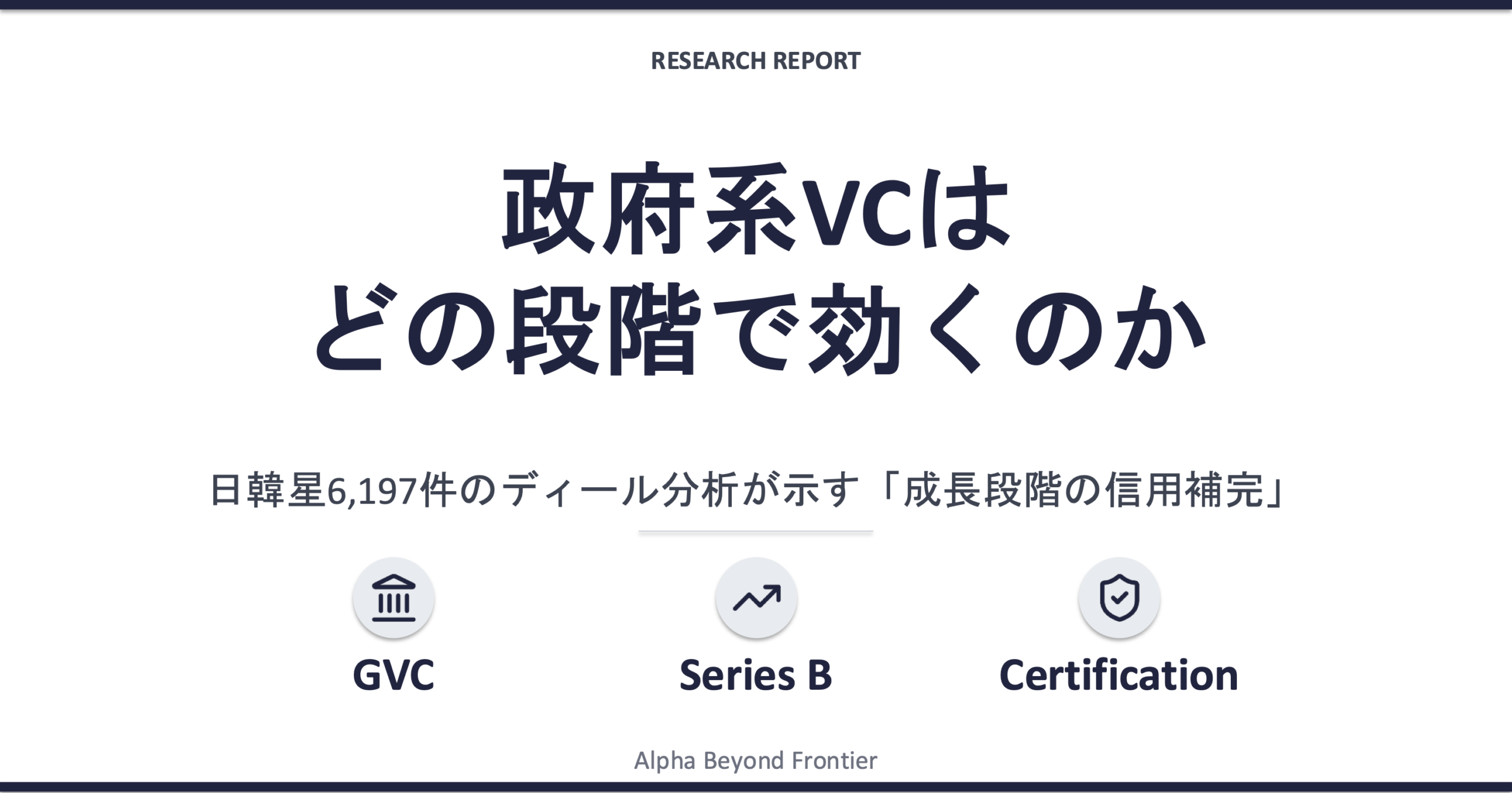 政府系VCはどの段階で効くのか